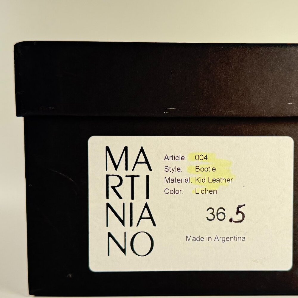 Martiniano Kid Leather Booties (Lichen) 36.5 - Picture 5 of 7